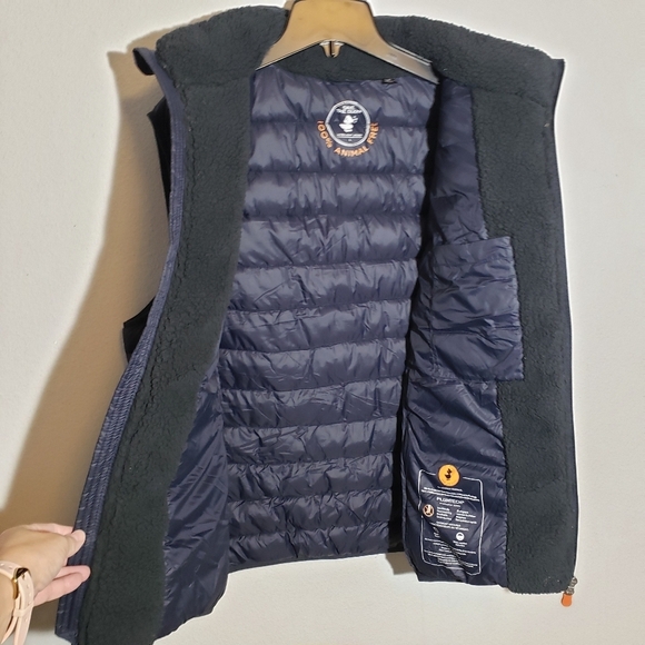 Save The Duck Nolan Ultra Light Navy Blue Puffer Vest Size large - Picture 6 of 13